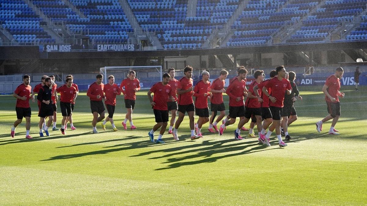 A Milli Futbol Takımı, San Jose'da ilk antrenmanına çıktı