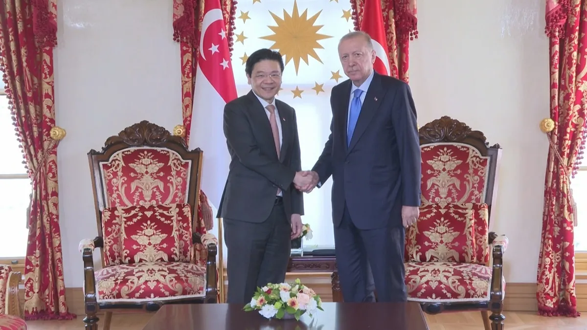 Başkan Erdoğan Singapur Başbakanı Wong'u kabul etti