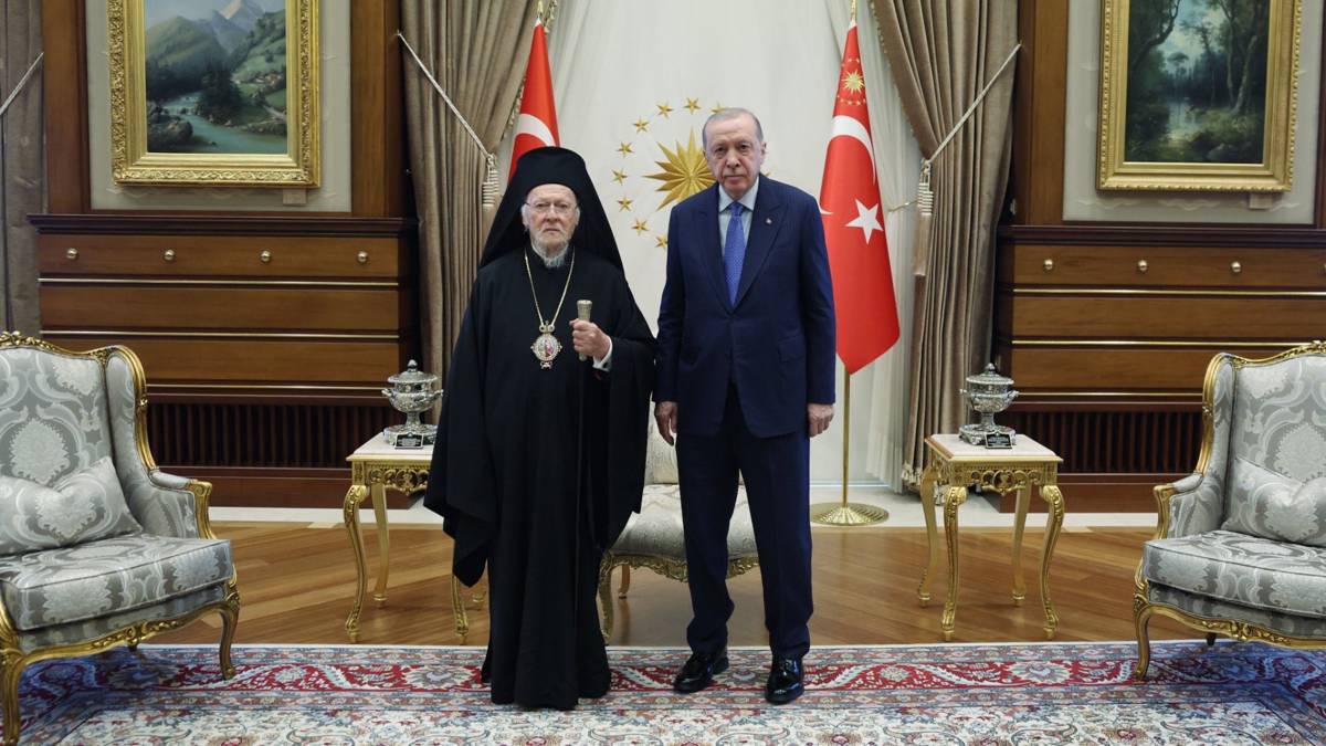 Cumhurbaşkanı Erdoğan, Fener Rum Patriği ile görüştü