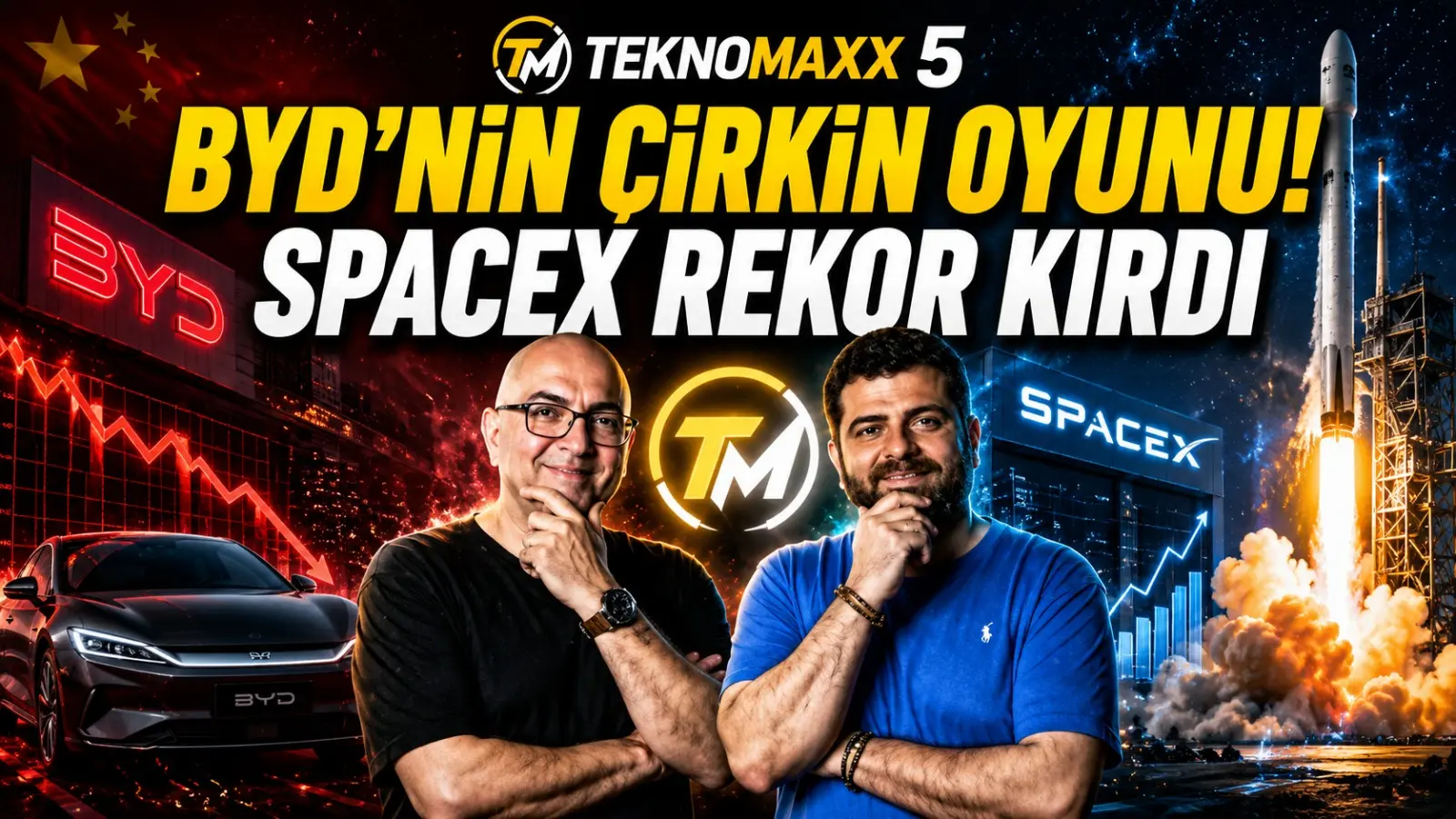 BYD’nin çirkin oyunu! SpaceX rekor kırdı, iOS 27 hayal kırıklığı mı? | TeknoMaxx #5