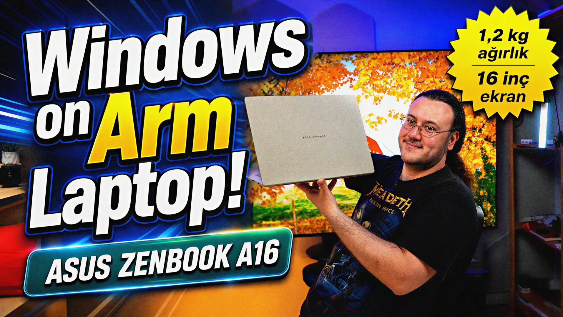 ASUS Zenbook A16 incelemesi: 1,2 Kg’lık 16 inç Windows on Arm Laptop!
