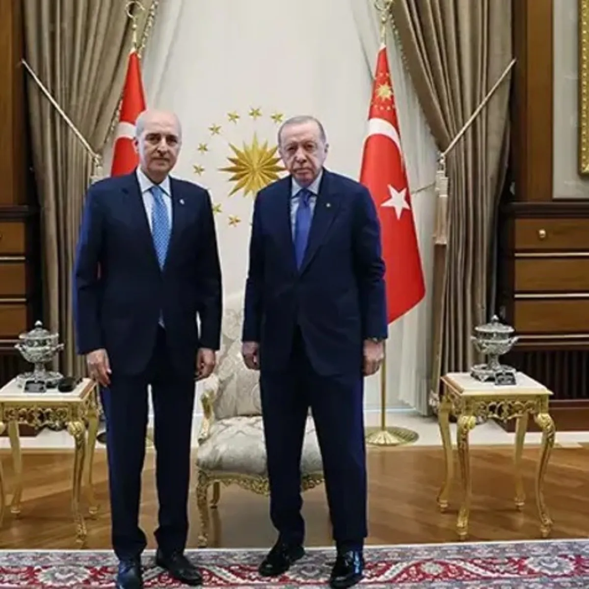 Başkan Erdoğan, TBMM Başkanı Numan Kurtulmuş'u kabul etti