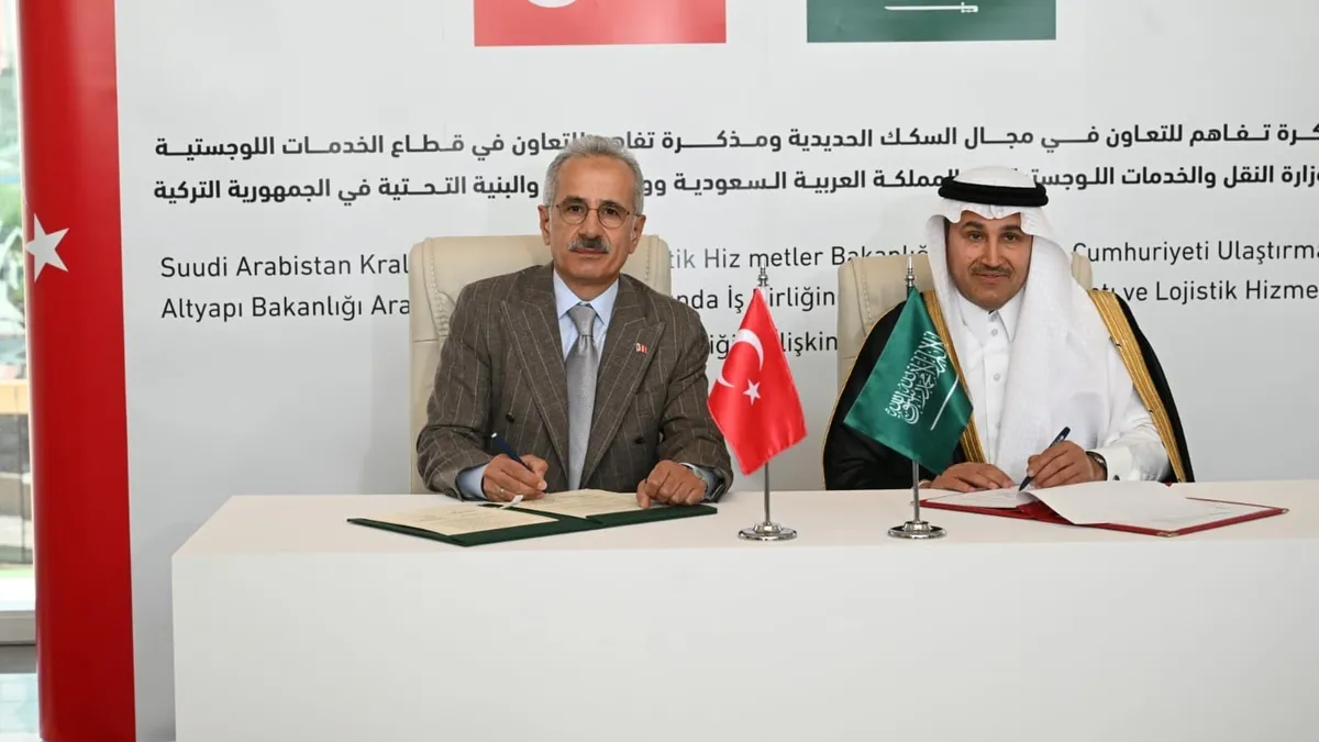 Türkiye ile Suudi Arabistan arasında dev ulaştırma hamlesi! Demir yolu ve lojistikte imzalar atıldı