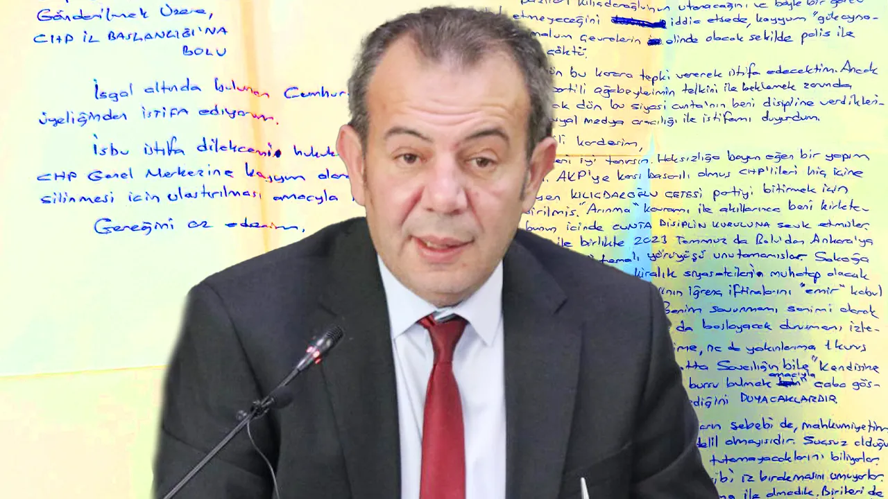 Tanju Özcan CHP'den istifa etti! Her satırı zehir zemberek