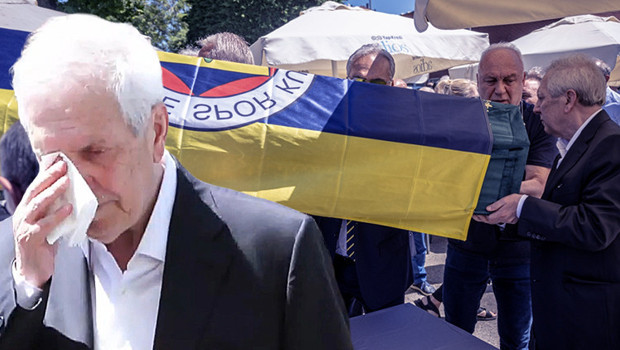 Aziz Yıldırım Fenerbahçe'nin eski yöneticisi Derviş Köksal Özbek'in cenazesinde gözyaşlarına hakim olamadı: 'Dostum, yol arkadaşım, inşallah cennette buluşuruz'