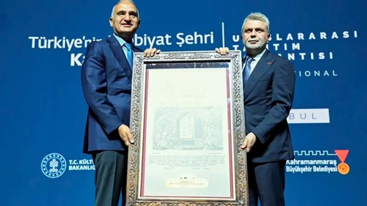 Kahramanmaraş UNESCO’nun Yaratıcı Şehirler Ağı’na Türkiye’nin ilk "Edebiyat Şehri" olarak kabul edildi