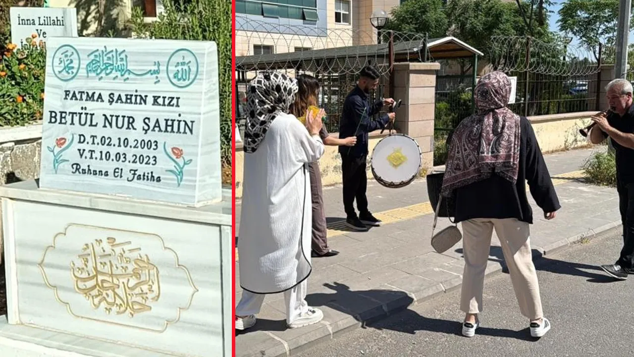 Mezar taşı krizi evliliği bitirdi! Boşanmayı davul zurnayla kutladı