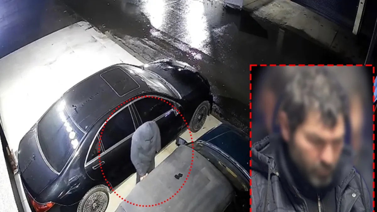 Maslak'ta oto sanayide hırsızlık! Milyonluk arabanın amblemini çaldı: Yakalanan şüphelinin sözleri pes dedirtti