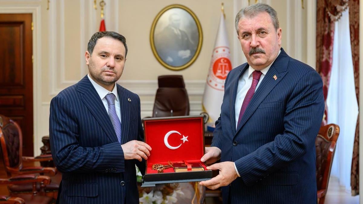 BBP Lideri Mustafa Destici, Adalet Bakanı Akın Gürlek'i ziyaret etti