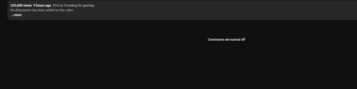 Bazı kullanıcılar için yorumlar ve video açıklamaları yüklenmiyor.
