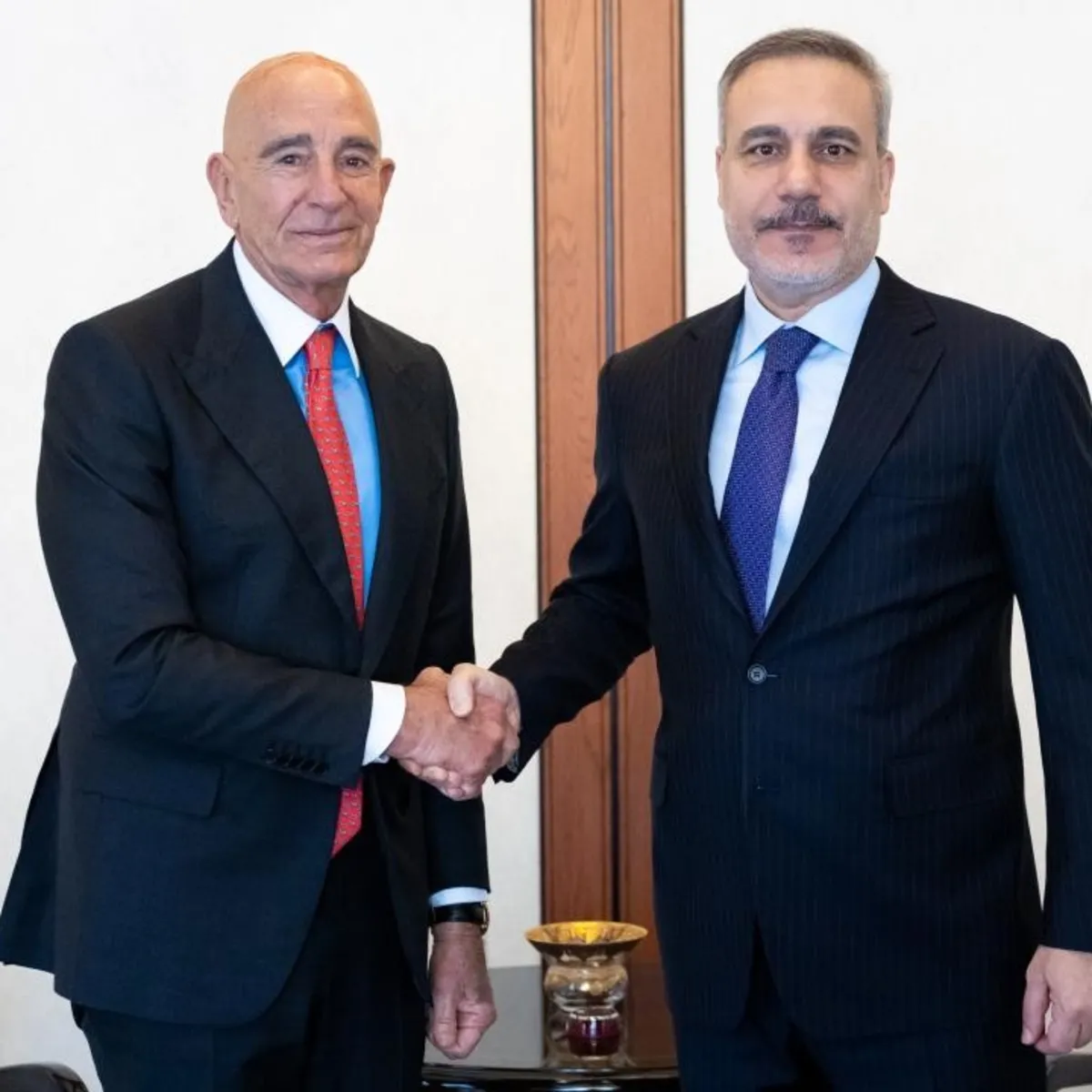 Dışişleri Bakanı Hakan Fidan ABD'nin Ankara Büyükelçisi Barrack'ı kabul etti